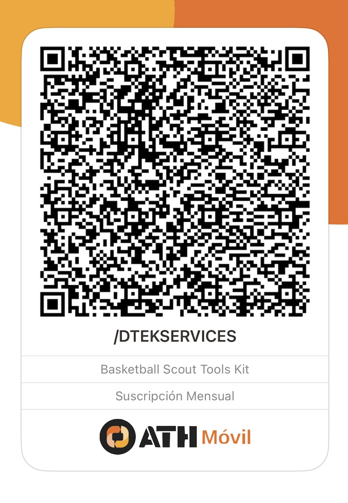 Código QR de ATH Móvil para pagar $30 a DTEK Services